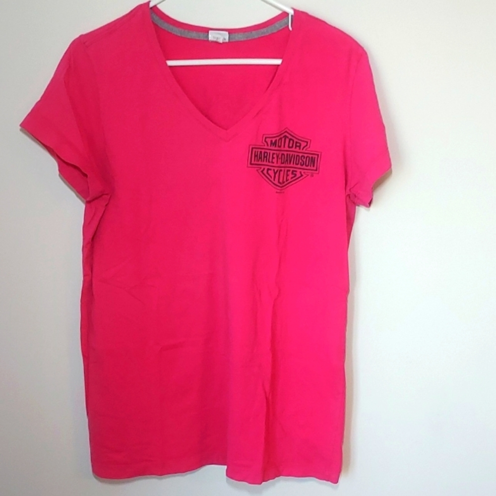 Pink Harley Davidson Ft Walton Beach, Fl On back  Ladies XL.